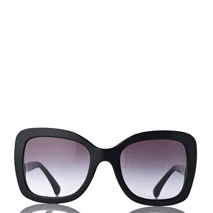 Chanel Acetate Spring Butterfly Sunglasses 5370 Black Silver 2 of 9