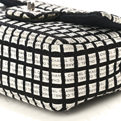 Chanel Ribbon Tweed Small Single Flap Black White 9 of 16