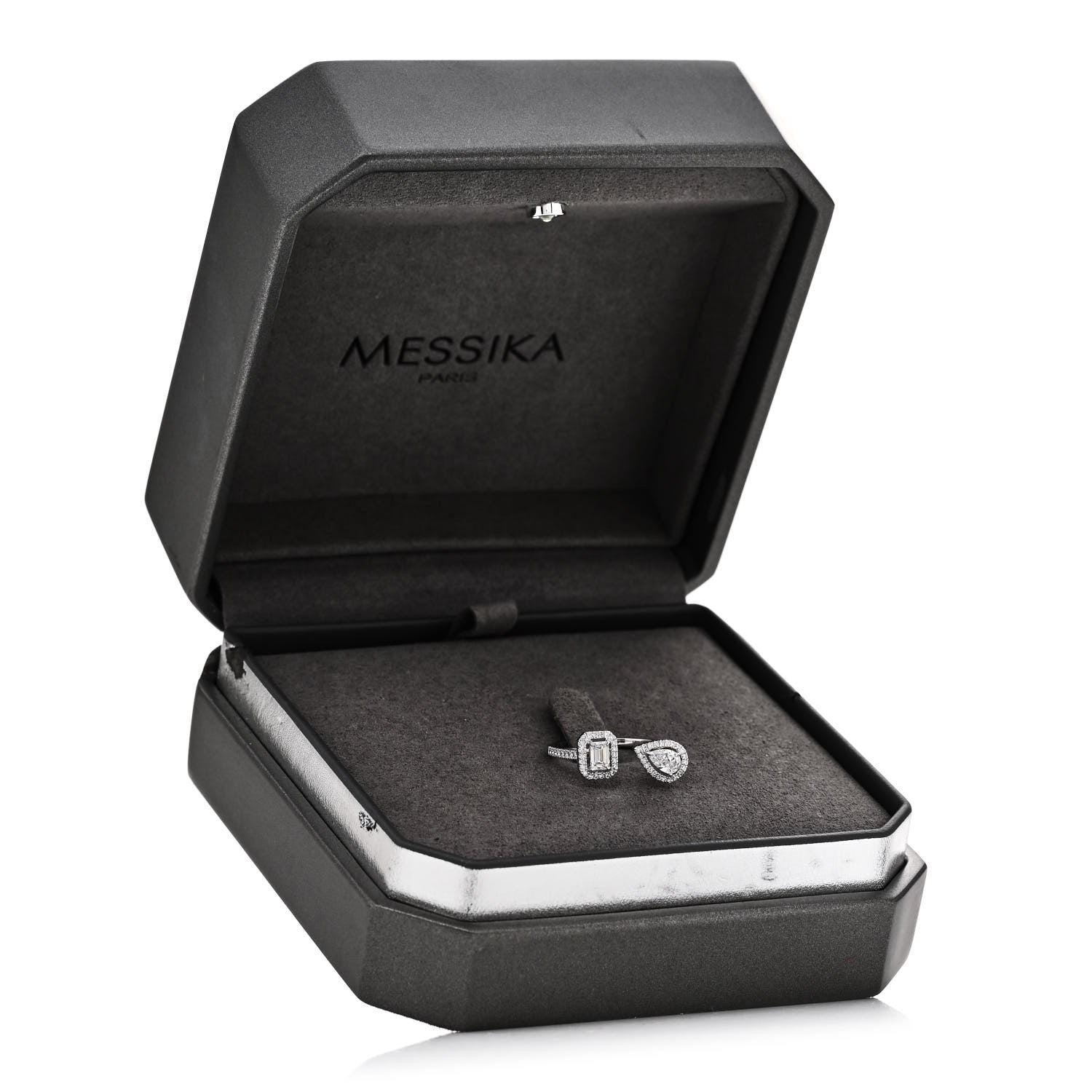 Messika 18K White Gold Diamond .70ct My Twin Moi & Toi Ring 53 6.25 7 of 7