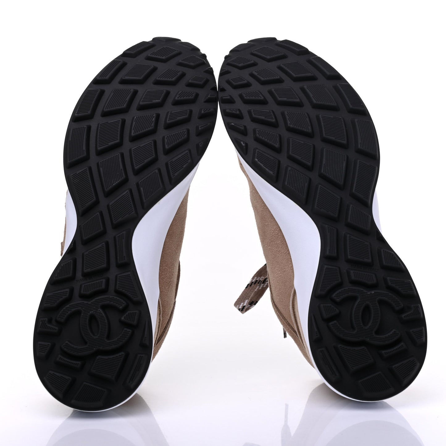 Suede Goatskin CC Sneakers 39 Dark Beige