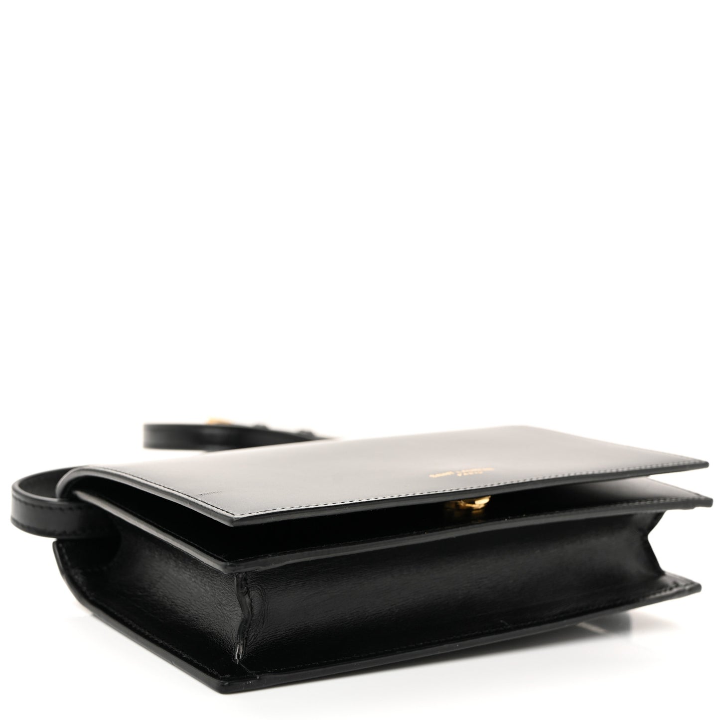Smooth Calfskin Monogram Crossbody Bag Black