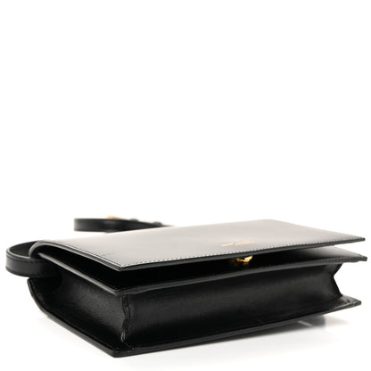 Saint Laurent Smooth Calfskin Monogram Crossbody Bag Black 4 of 9