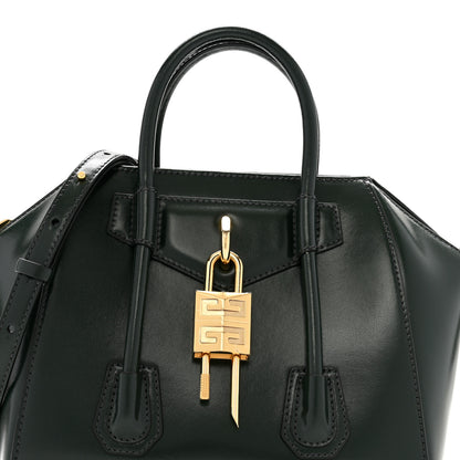 Givenchy Box Calfskin Mini Lock Antigona Shoulder Bag Green Forest 7 of 10