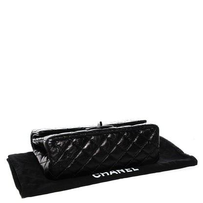 Chanel Glazed Calfskin 2.55 Reissue Flap 225 Black 4 of 7