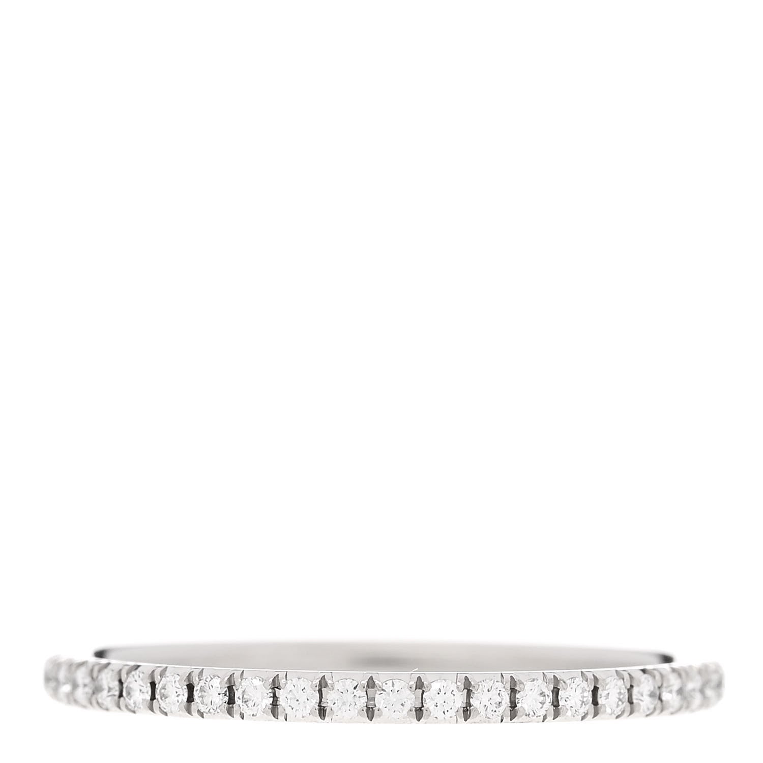 Tiffany Platinum Diamond Metro Full Eternity Band Ring 56 7.5 3 of 4