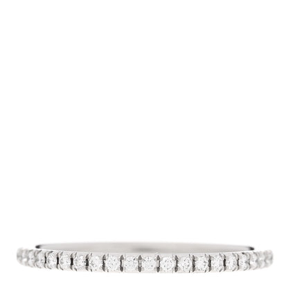 Tiffany Platinum Diamond Metro Full Eternity Band Ring 56 7.5 3 of 4