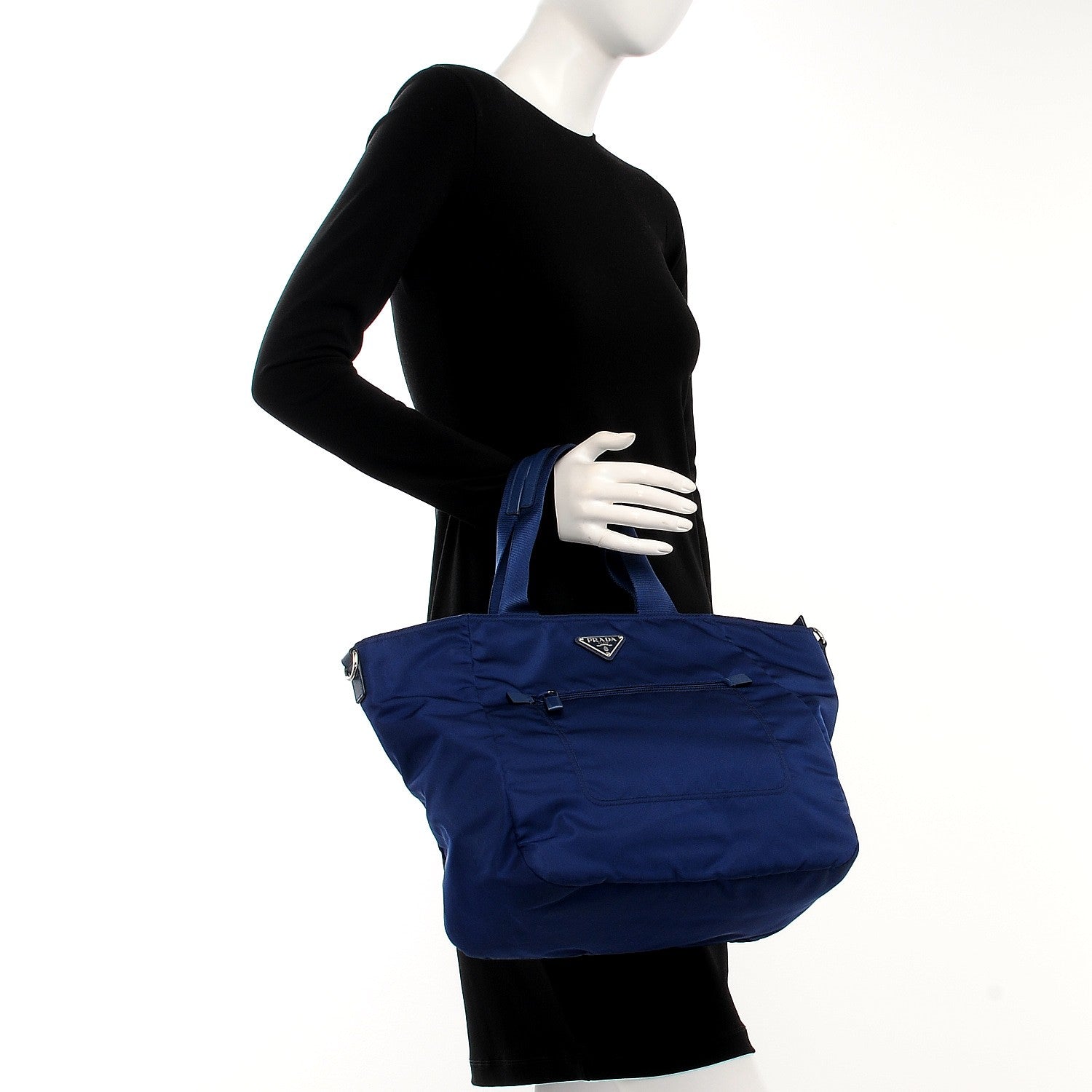 Prada Nylon Vela Tote Bluette 2 of 8