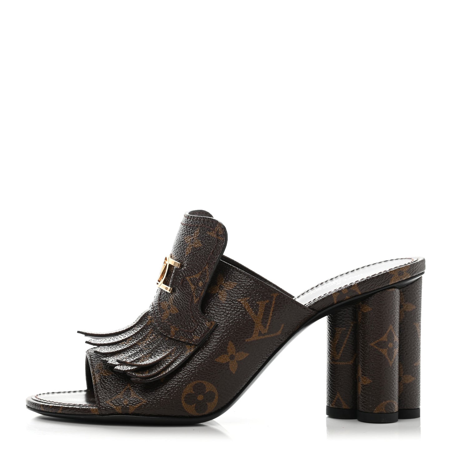 Patent Monogram Indiana Mule 39 Cacao Brown