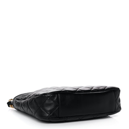 Chanel Lambskin Quilted Large CC Funky Town Hobo Black 4 of 11