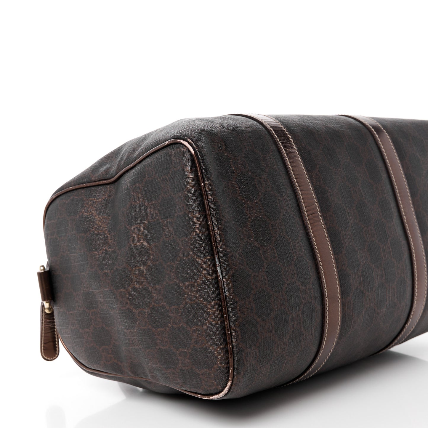GG Supreme Monogram Medium Joy Boston Dark Brown Bronze