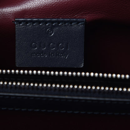 Gucci Smooth Calfskin Medium Zumi Top Handle Bag Blue Romantic Cerise Butter Multicolor 7 of 10