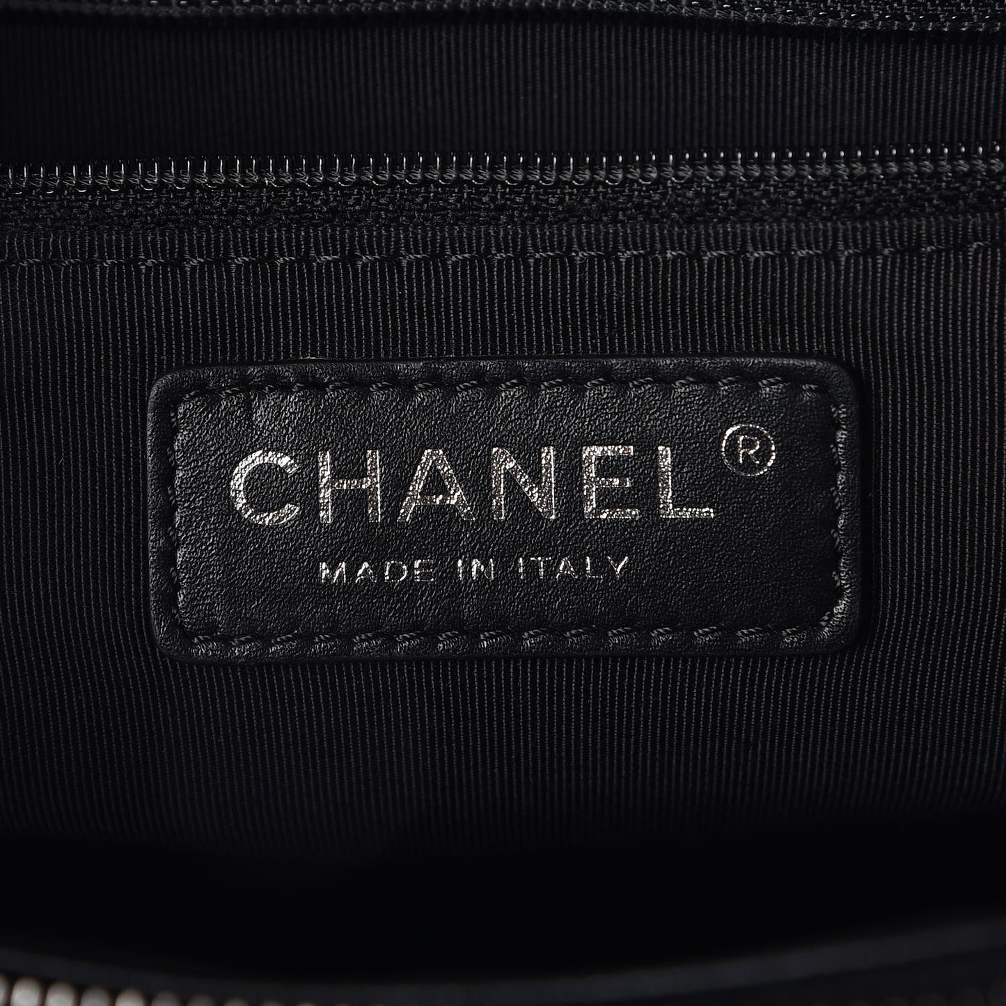 Lambskin Quilted Shopping Tote Black