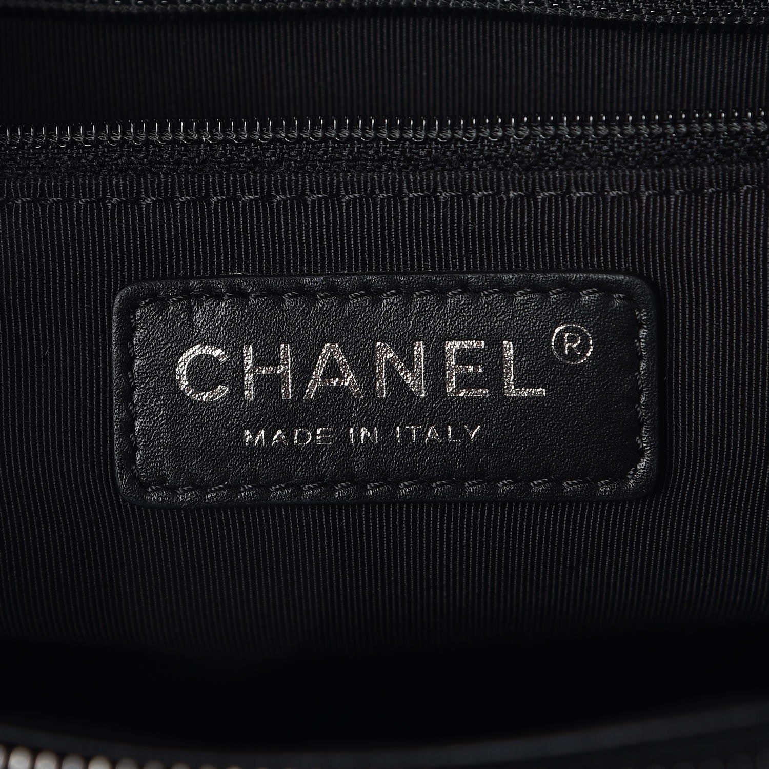 Chanel Lambskin Quilted Shopping Tote Black 6 of 7
