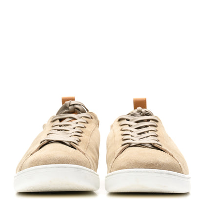 Louis Vuitton Suede Calfskin Mens LV Soft Sneakers 9 Beige 3 of 10