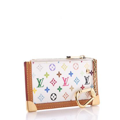 Louis Vuitton Monogram Multicolor Key Pouch White 3 of 8