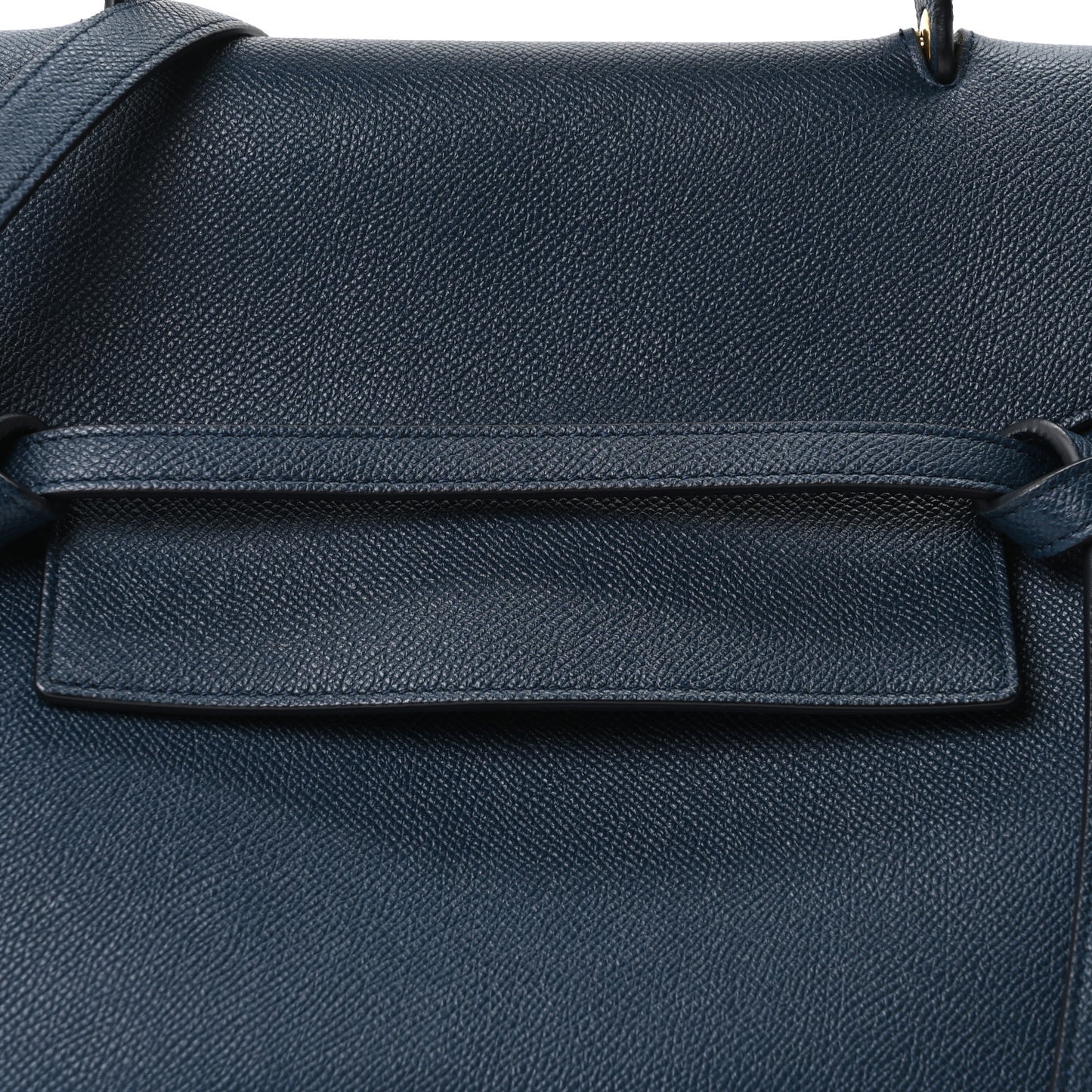 Grained Calfskin Mini Belt Bag Blue
