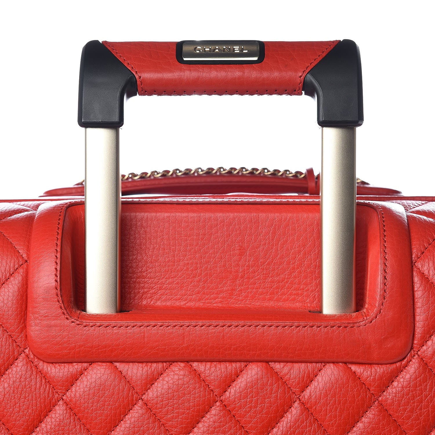 Chanel Calfskin Quilted Coco Case Trolley Red 12 of 16