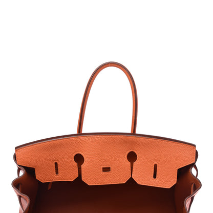 Hermes Togo Birkin 35 Orange 16 of 34