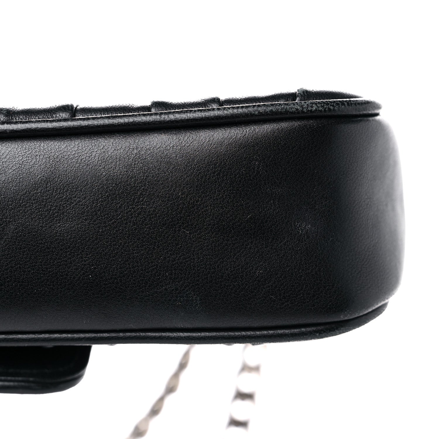 Prada Nappa Gaufre Small Chain Flap Shoulder Bag Black 13 of 16