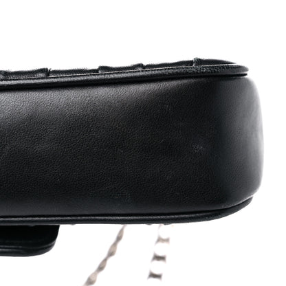 Prada Nappa Gaufre Small Chain Flap Shoulder Bag Black 13 of 16