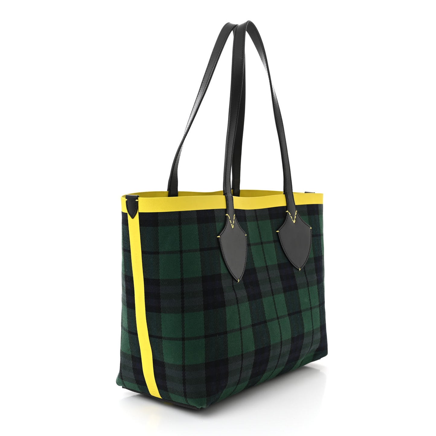 Vintage Check Medium The Giant Reversible Tote Racing Green Cobalt Blue