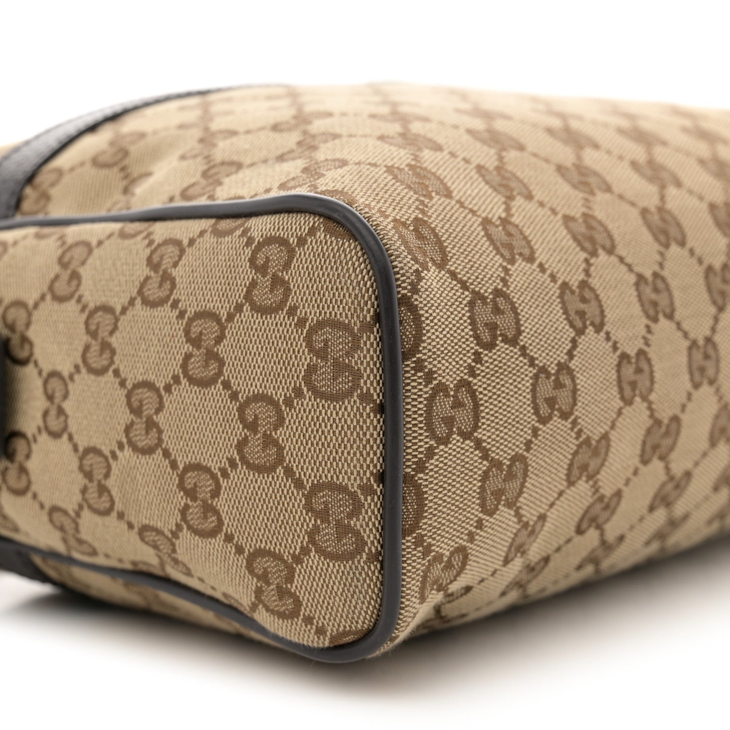 Gucci Monogram Dollar Calfskin Large Camera Case Beige Ebony Testa di Moro Marrone Scuro 9 of 13