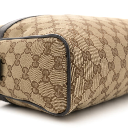 Gucci Monogram Dollar Calfskin Large Camera Case Beige Ebony Testa di Moro Marrone Scuro 9 of 13