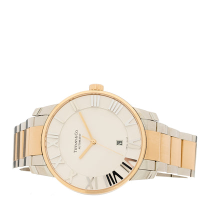 Tiffany Stainless Steel 18K Rose Gold 42mm Atlas Automatic Watch 2 of 4