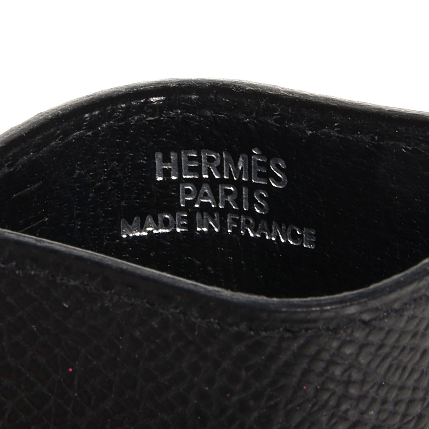Hermes Epsom Diabolo Card Holder Case Black 5 of 7