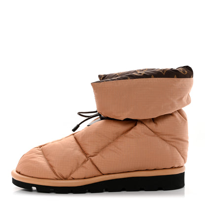 Louis Vuitton Nylon Monogram Pillow Comfort Ankle Boot 40 Beige 1 of 8