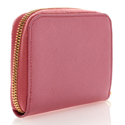 Prada Saffiano Metal Coin Purse Geranio 3 of 6