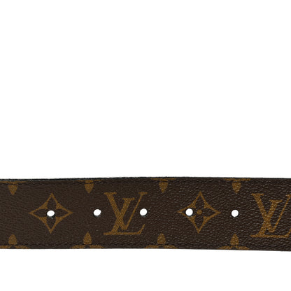 Louis Vuitton Calfskin Monogram 40mm LV Initiales Reversible Belt 90 36 Black 5 of 7