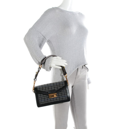 Prada Tweed Sound Shoulder Bag Black 2 of 9