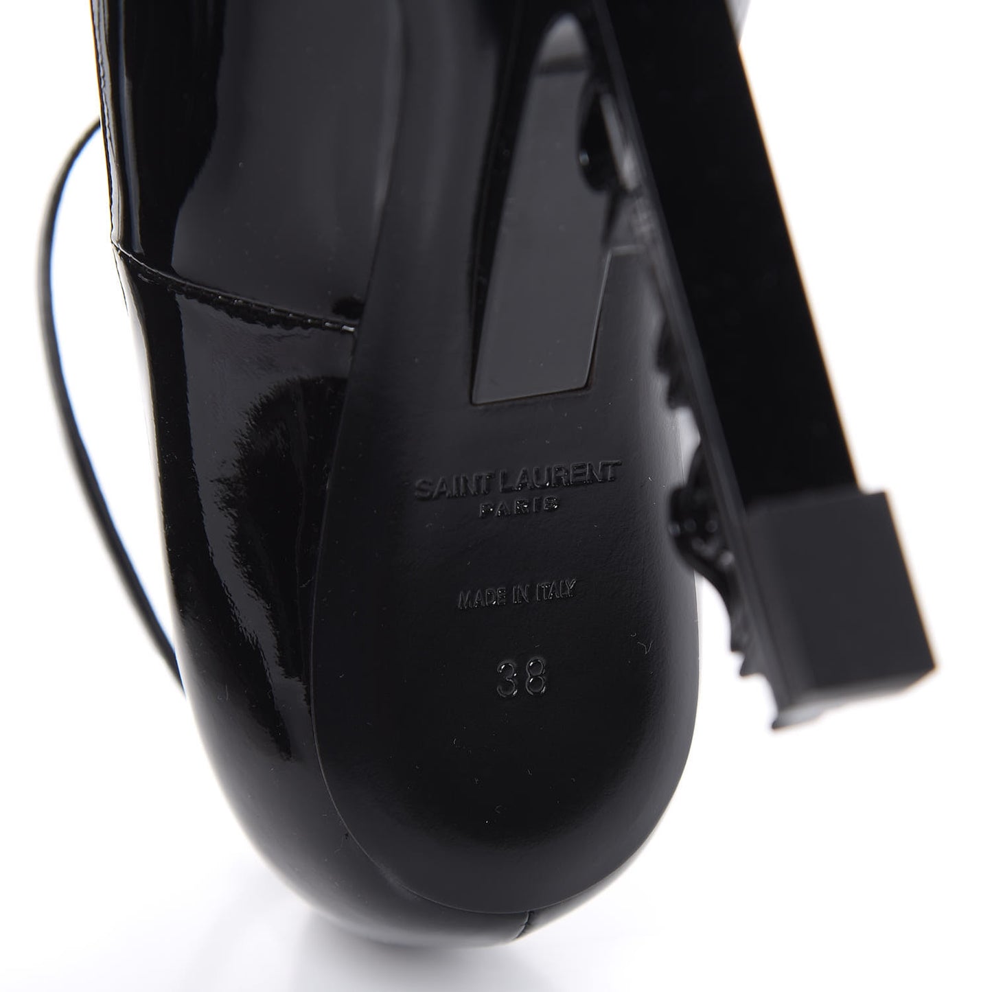 Patent Opyum Appelle Moi Ankle Strap Pump 38 Black
