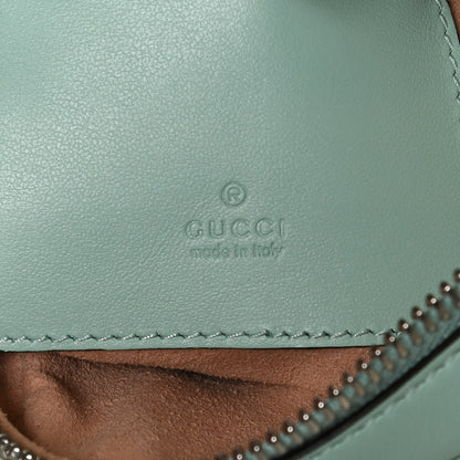 Gucci Calfskin Matelasse Mini GG Marmont Crossbody Bag Water Green 6 of 10
