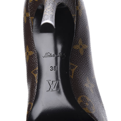 Louis Vuitton Monogram Cherie Pumps 38 Gold 10 of 12