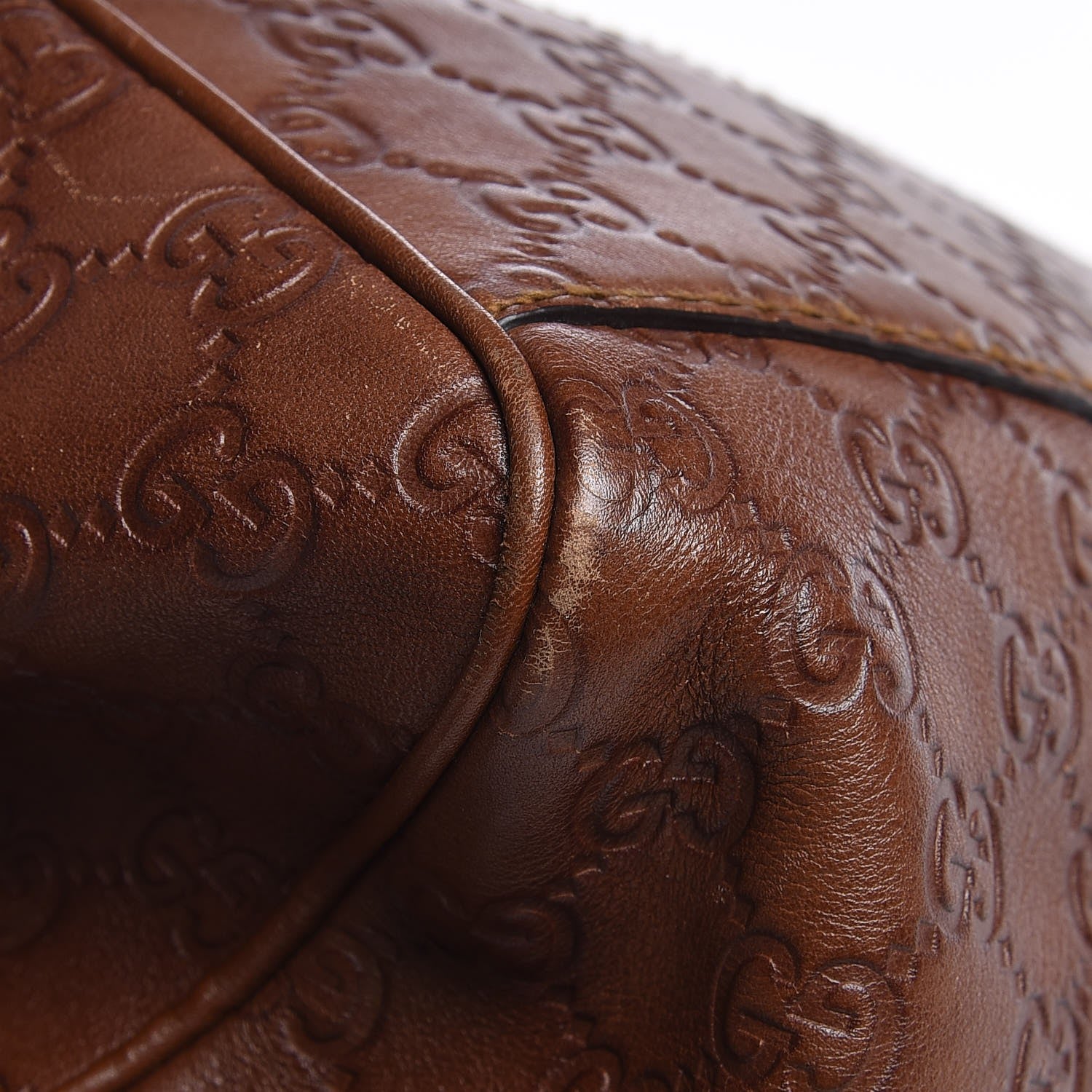 Gucci Guccissima Medium Sukey Tote Brown 9 of 11