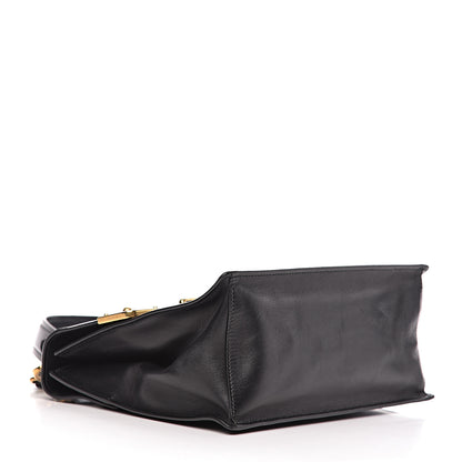 Prada City Calfskin Saffiano Cahier Top Handle Bag Black 4 of 12