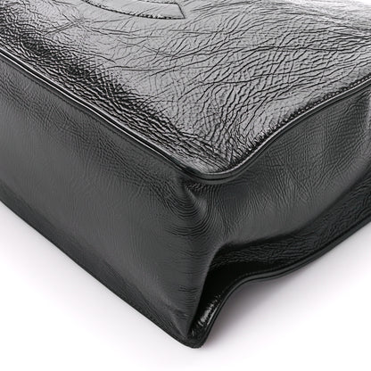 Chanel Shiny Aged Calfskin Shopping Bag Black 10 of 10
