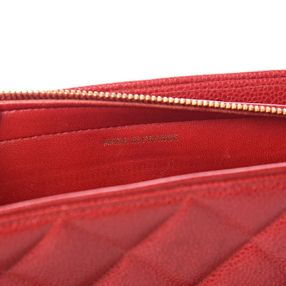 Chanel Caviar Quilted Sun Medallion Shoulder Bag Red 7 of 15