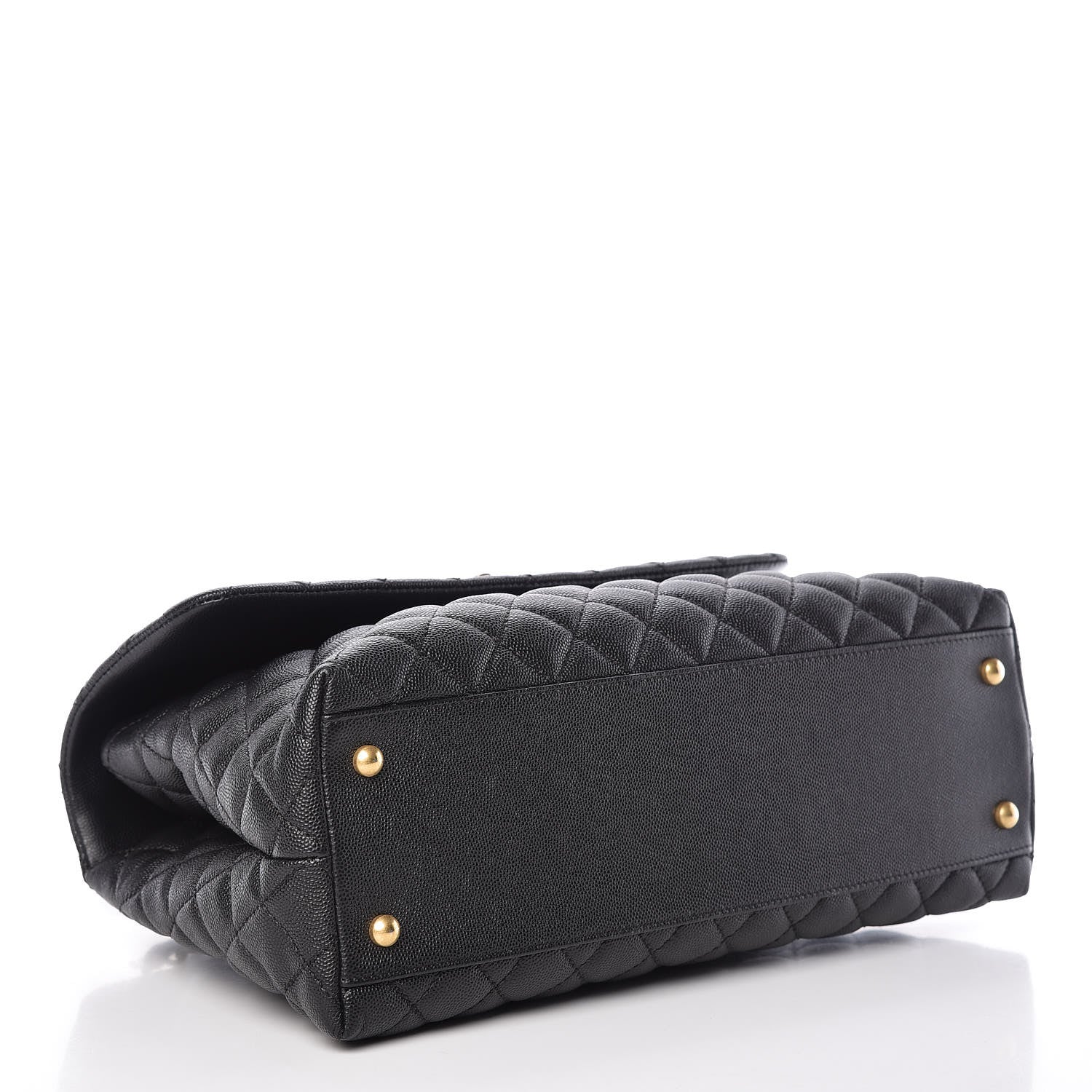 Chanel Caviar Quilted Large Coco Handle Flap Black 4 of 9