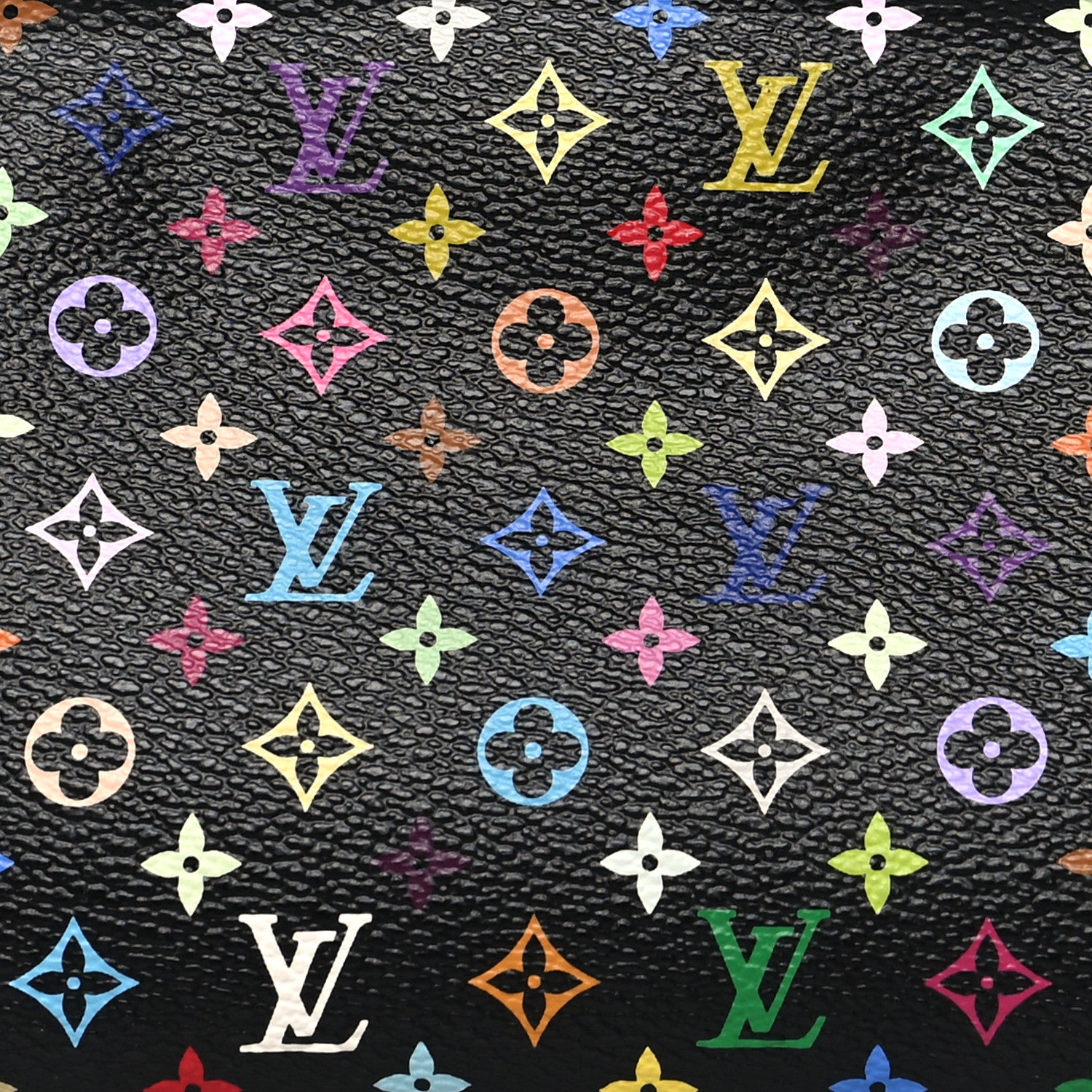 Louis Vuitton Monogram Multicolor Cosmetic Pouch Black Grenade 7 of 9