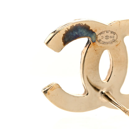 Chanel Crystal CC Earrings Gold Multicolor 5 of 5