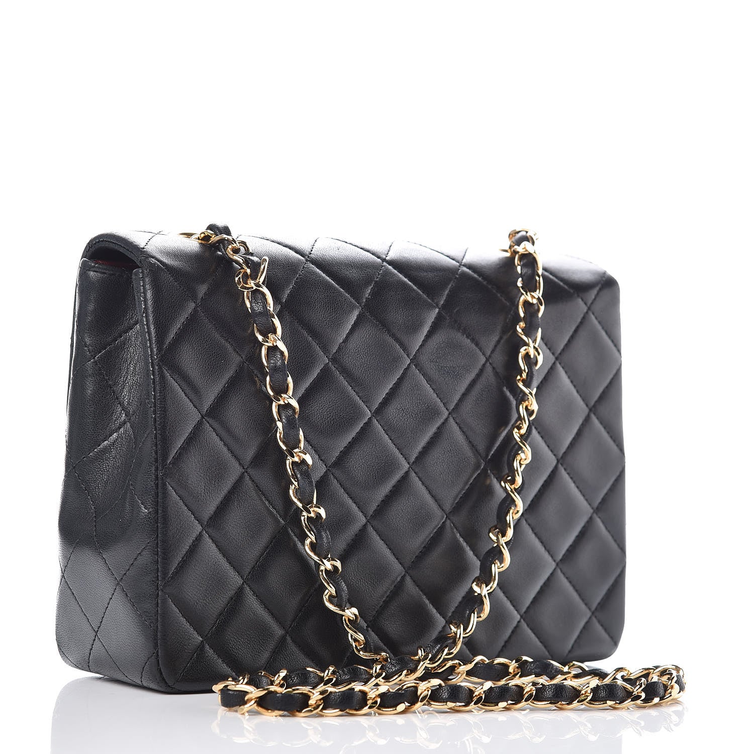 Chanel Lambskin Quilted Mini Square Flap Black 3 of 11