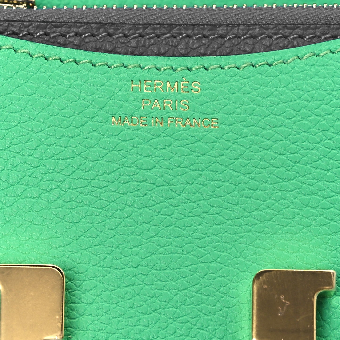 Evercolor Bi-Color Constance Slim Wallet Vert Comics Bleu Zellige