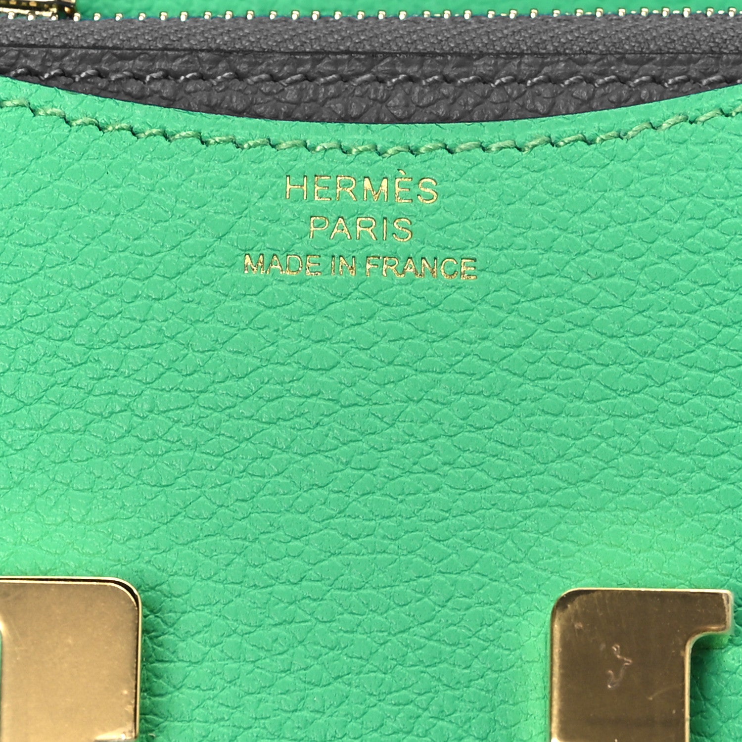 Hermes Evercolor Bi-Color Constance Slim Wallet Vert Comics Bleu Zellige 7 of 10