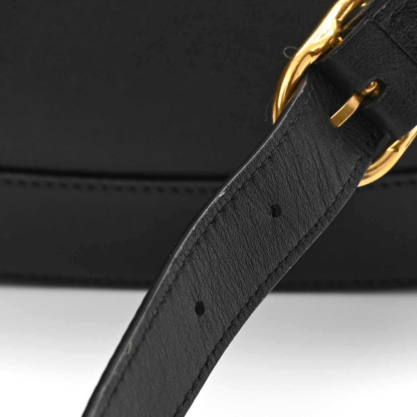 Smooth Calfskin Supervee Shoulder Bag Black