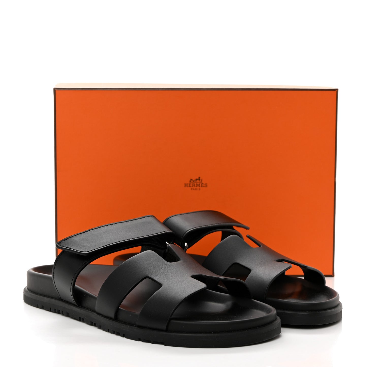 Calfskin Womens Chypre Sandals 41 Black