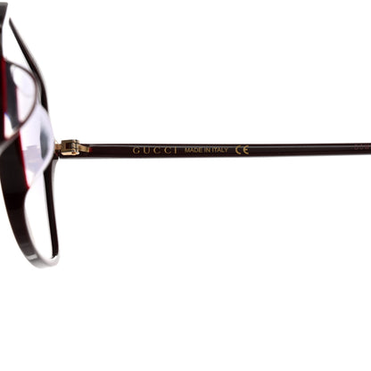 Gucci Oversized Square GG0544S Sunglasses Burgundy 7 of 9