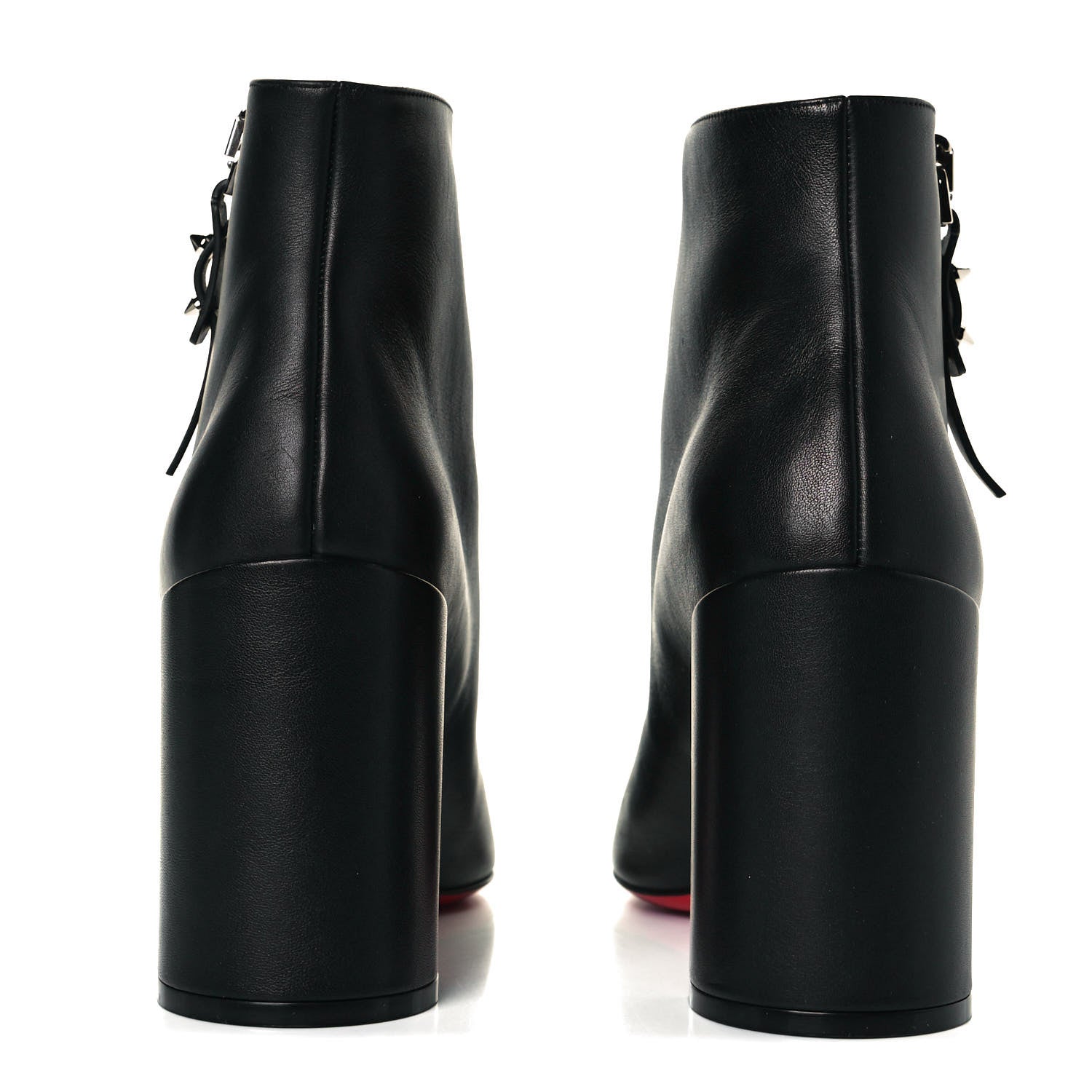 Christian Louboutin Calfskin Ziptotal 85 Ankle Boots 40 Black 5 of 9